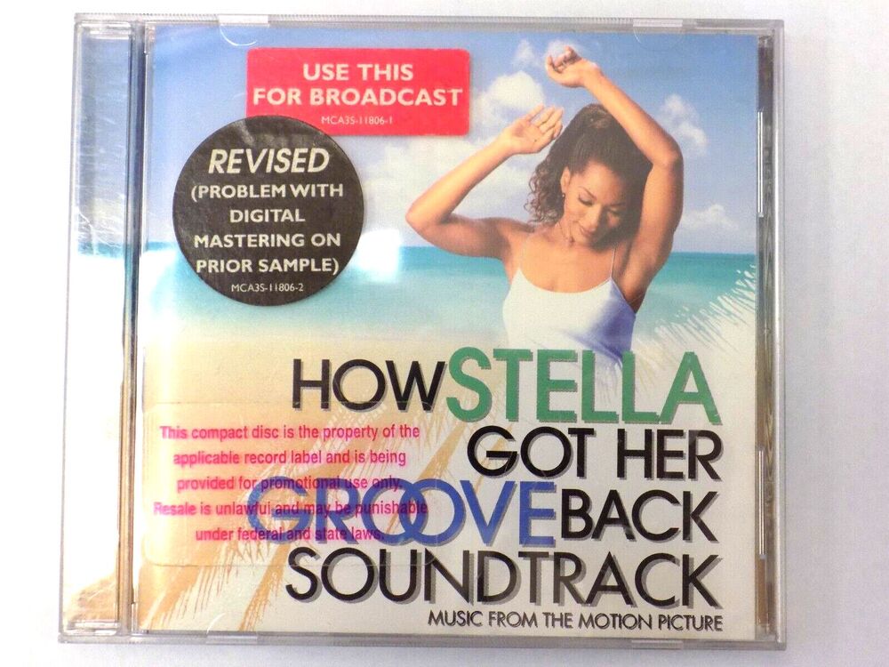 1990s R&B How Stella Got Her Groove Back Soundtrack Promo CD with Hype Stickers